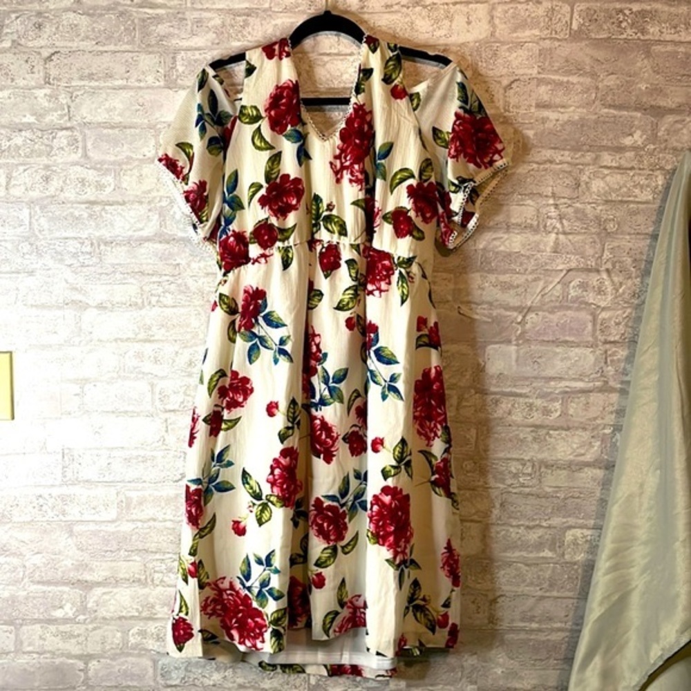 Michel Studio Floral Summer Dress woman’s size 18